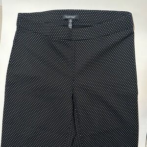 Ellen Tracy Black and White Patterned Trousers